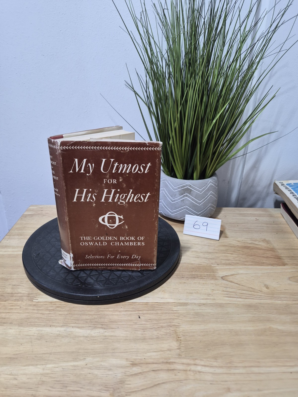 My Utmost for His Highest Oswald Chambers 1935 Reprint Hardcover Dust Jacket