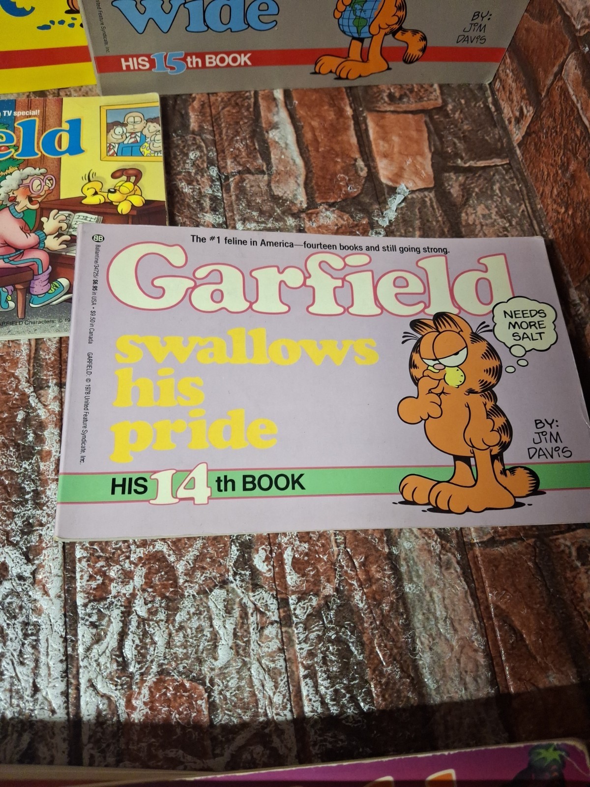 Lot Of 9 Garfield by Jim Davis Books – Vintage 1985 To 1989