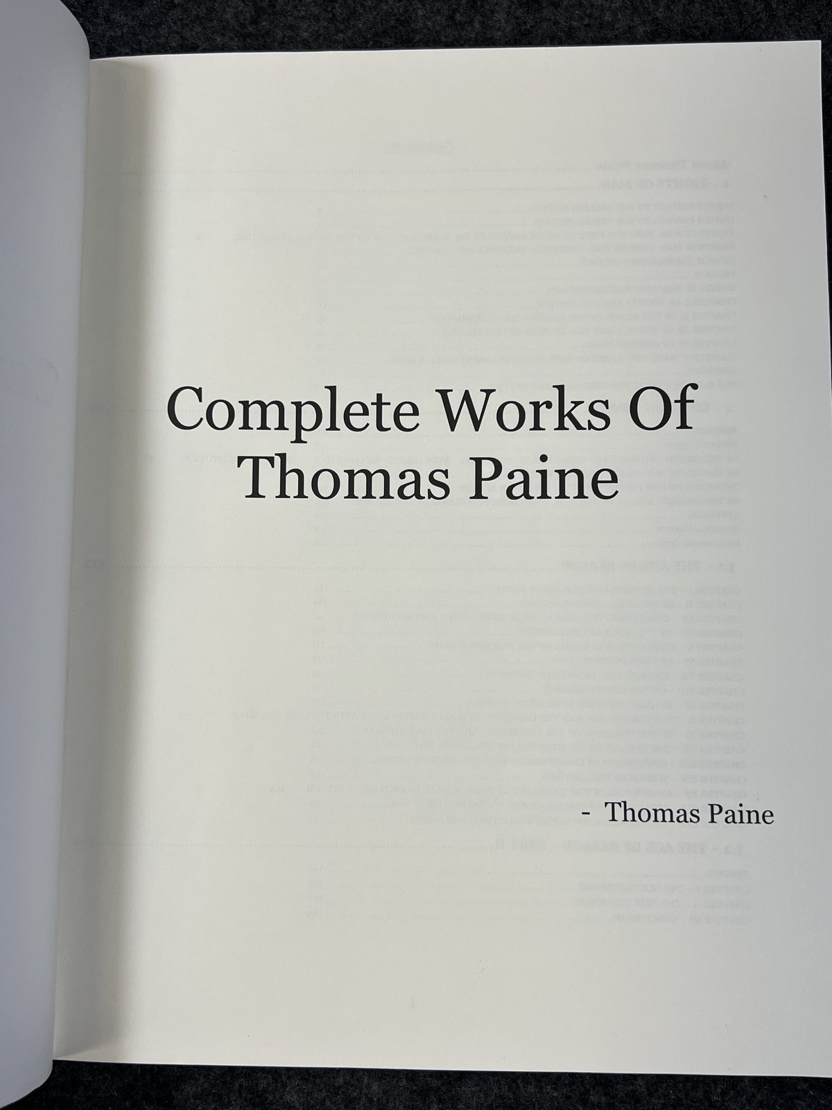 Complete Works of Thomas Paine – Political Philosophy & History Paperback Book