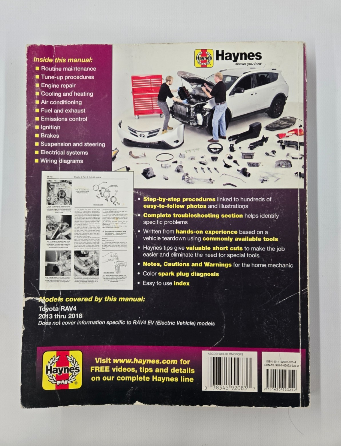 Toyota RAV4 (2013 thru 2018) Haynes Repair Manual