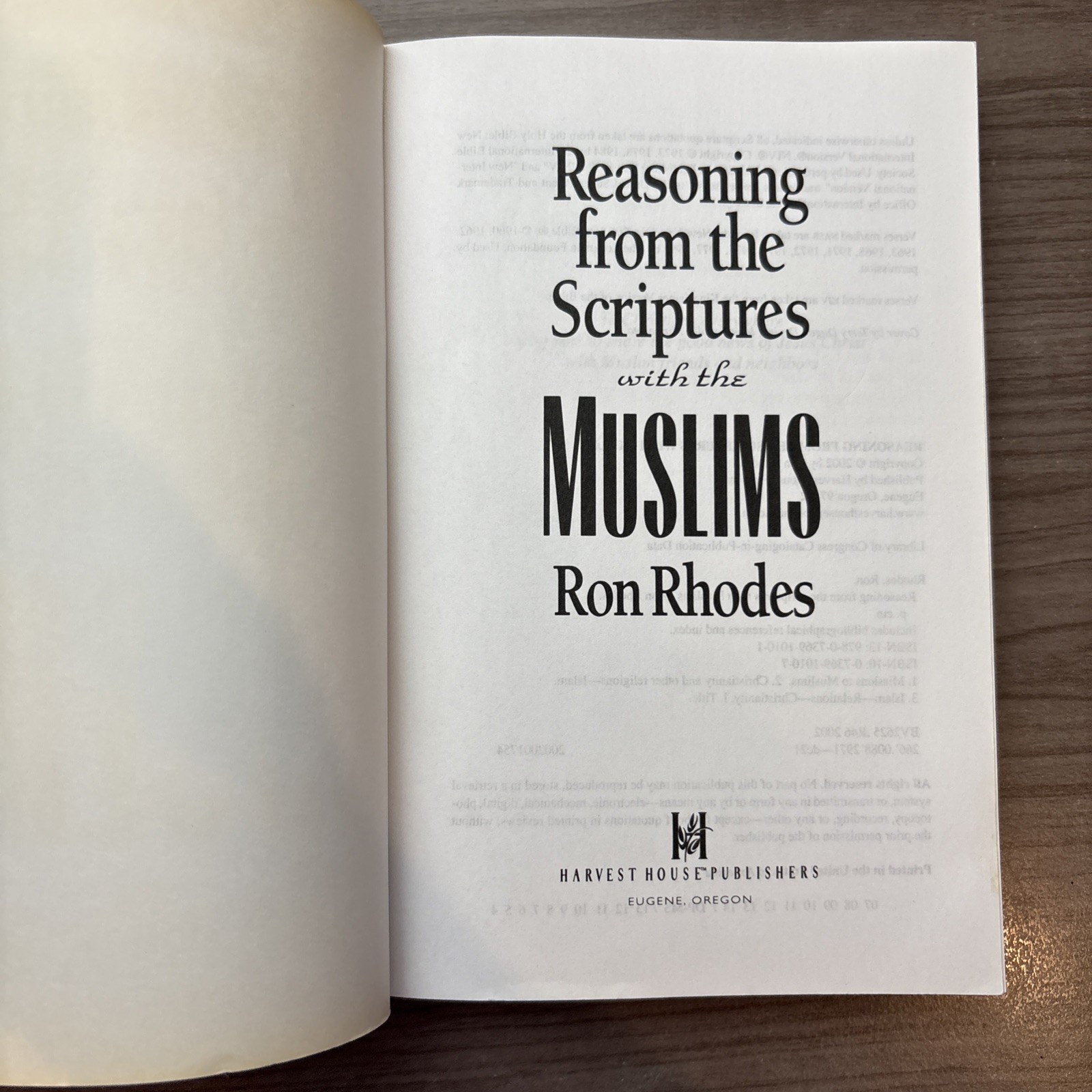 Reasoning from the Scriptures with Muslims-Ron Rhodes-PB