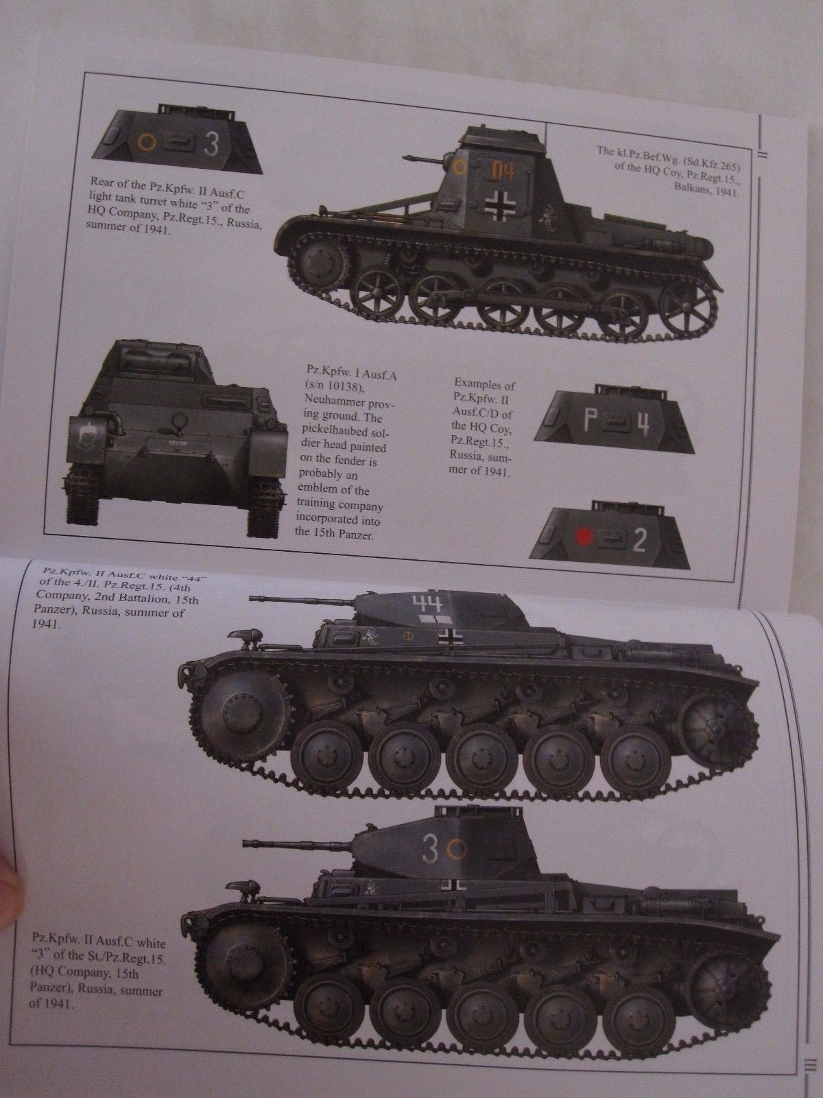 11 Panzerdivision in action; 1941 – 112 pages, Color Profiles, BW photos