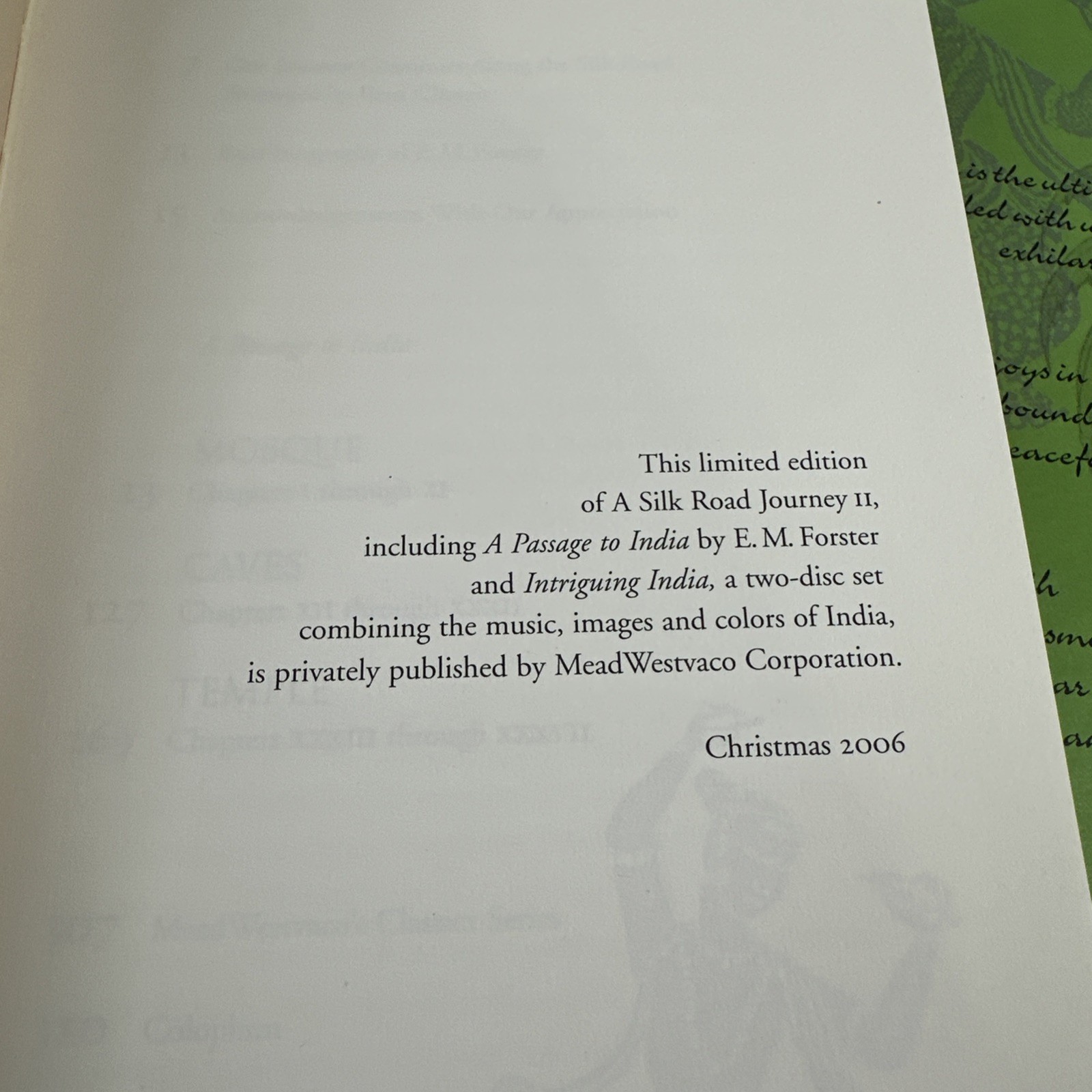 A Passage to India E. M. Forster, 2006, MeadWestvaco, + 2 CD Set Like New