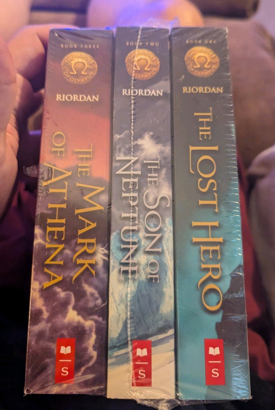 Rick Riordan “Heroes of Olympus”Books 1-3, Paperbacks New In Shrinkwrap