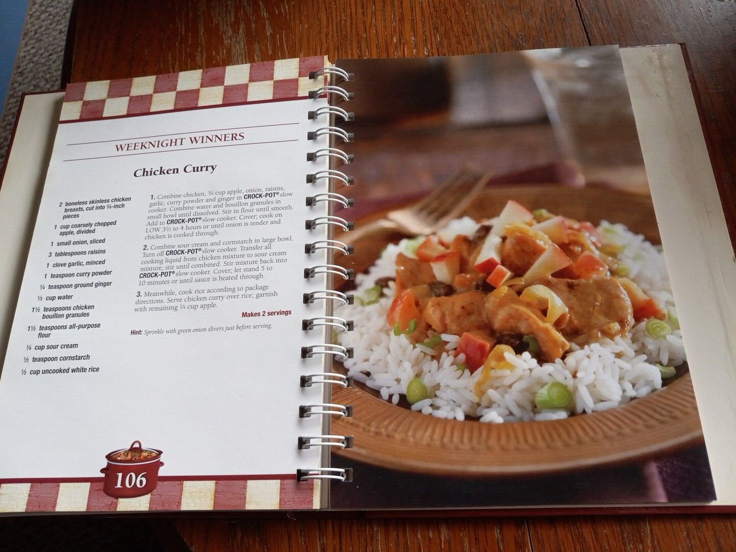 Crock-Pot The Original Slow Cooker Chicken Hardcover With Spiral 2009