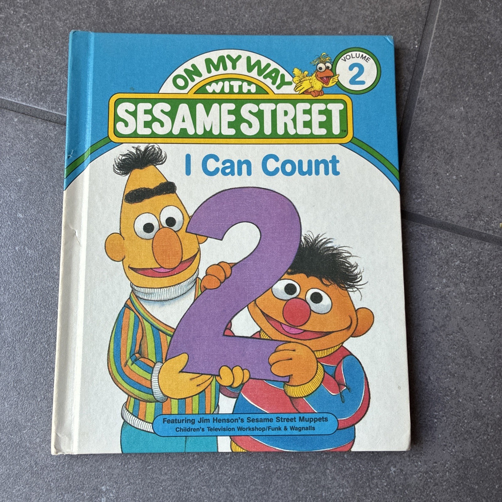 On My Way With Sesame Street, Vol. 1, 2, 6 And 10; Vintage Hardcover 1989