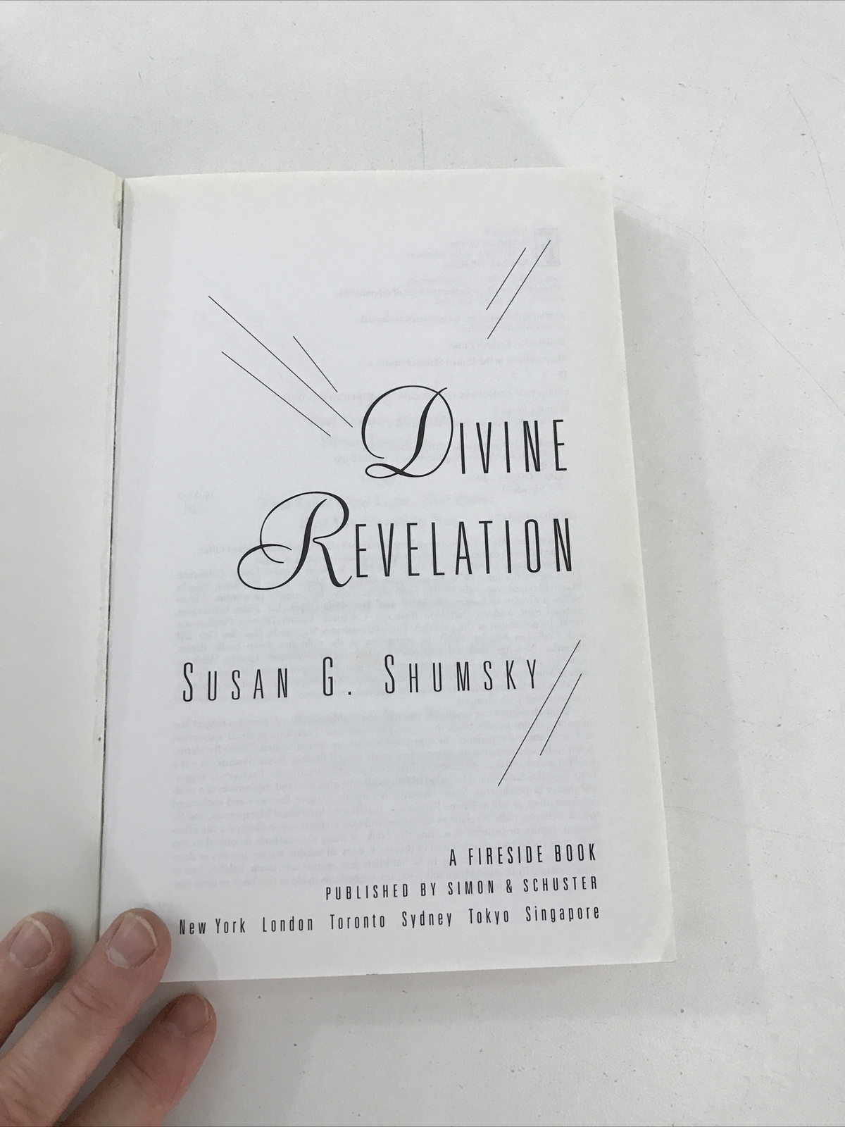 Divine Revelation – Susan G. Shumsky (Paperback, 1996)