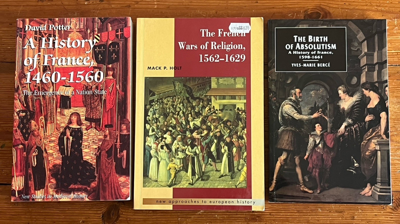 Lot of 3 French History Books – Potter, Holt, Bercé – France 1460–1661