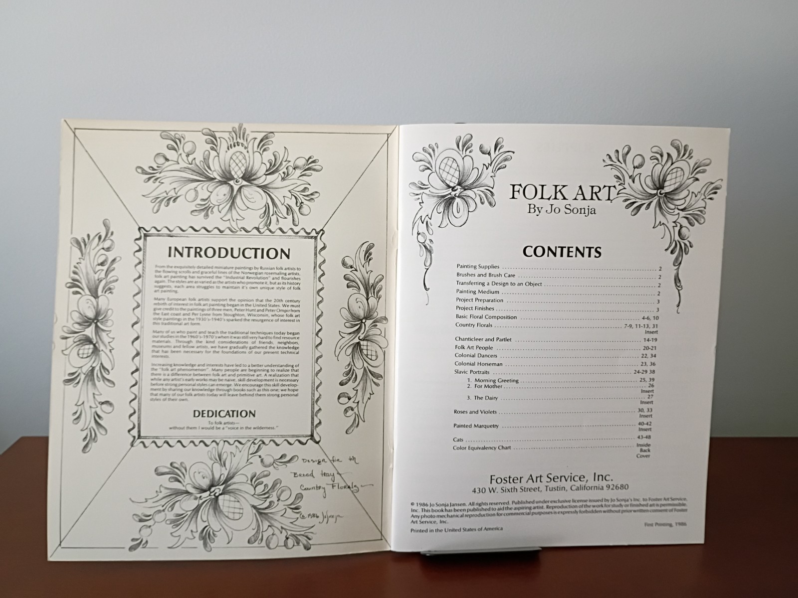 FOLK ART by Jo Sonja 48 Pages Paperback Craft Book 1986