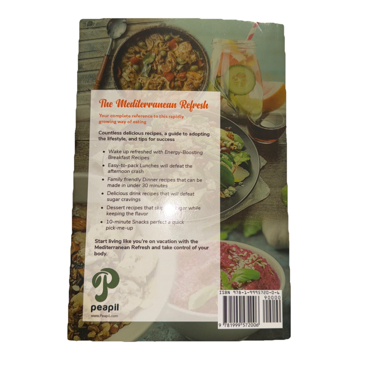 The Mediterranean Refresh – Perfect Paperback By Erika Simons – VERY GOOD