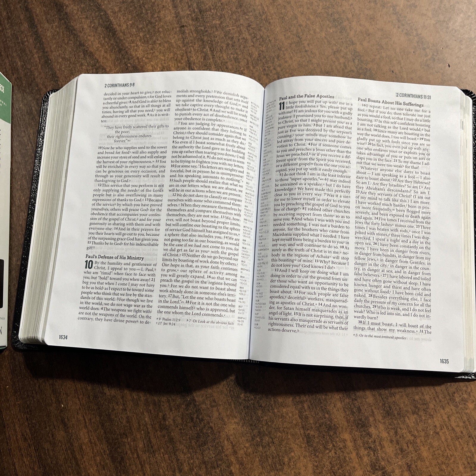 NIV Ministry Essentials Bible – Black Genuine Leather – (pastors bible)