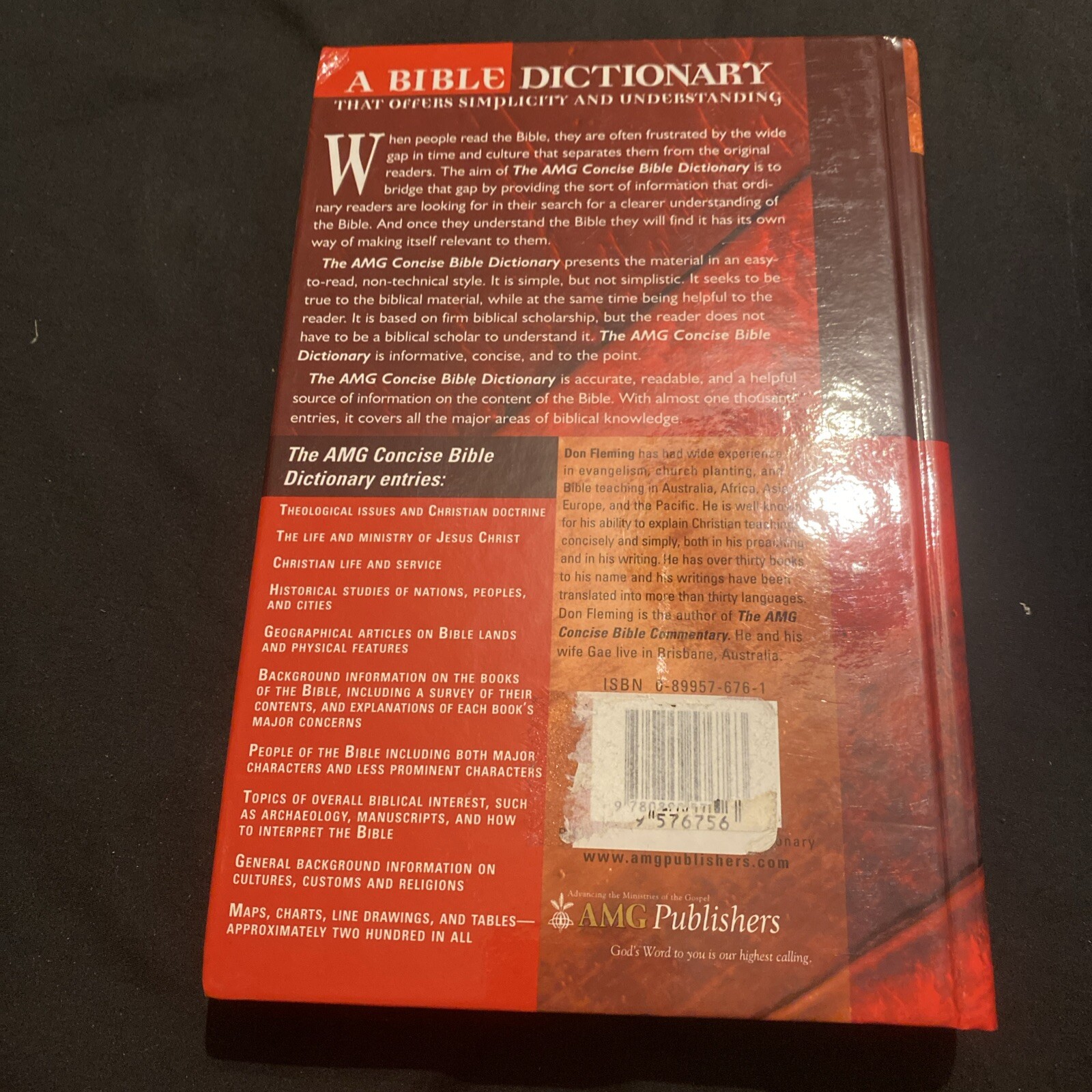 AMG Publishers Concise Bible Dictionary: Clear, Simple and Easy to Understand
