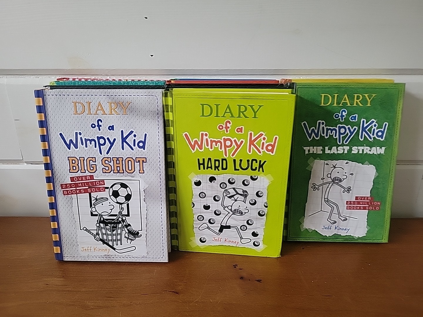 19 Books Total DIARY OF A WIMPY KID Hardcovers Jeff Kinney Lot Read Description