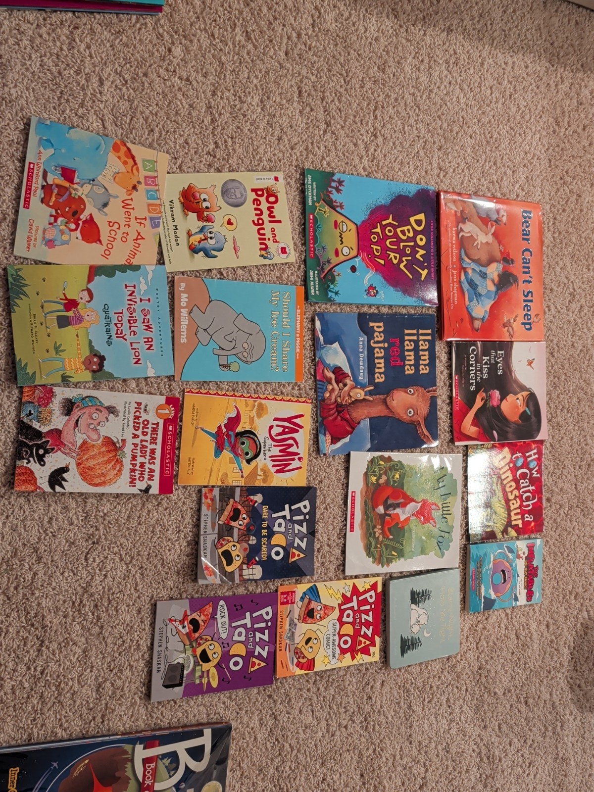 Lot of 17 Children Books – Includes Pizza & Taco, Elephant & Piggie, N More