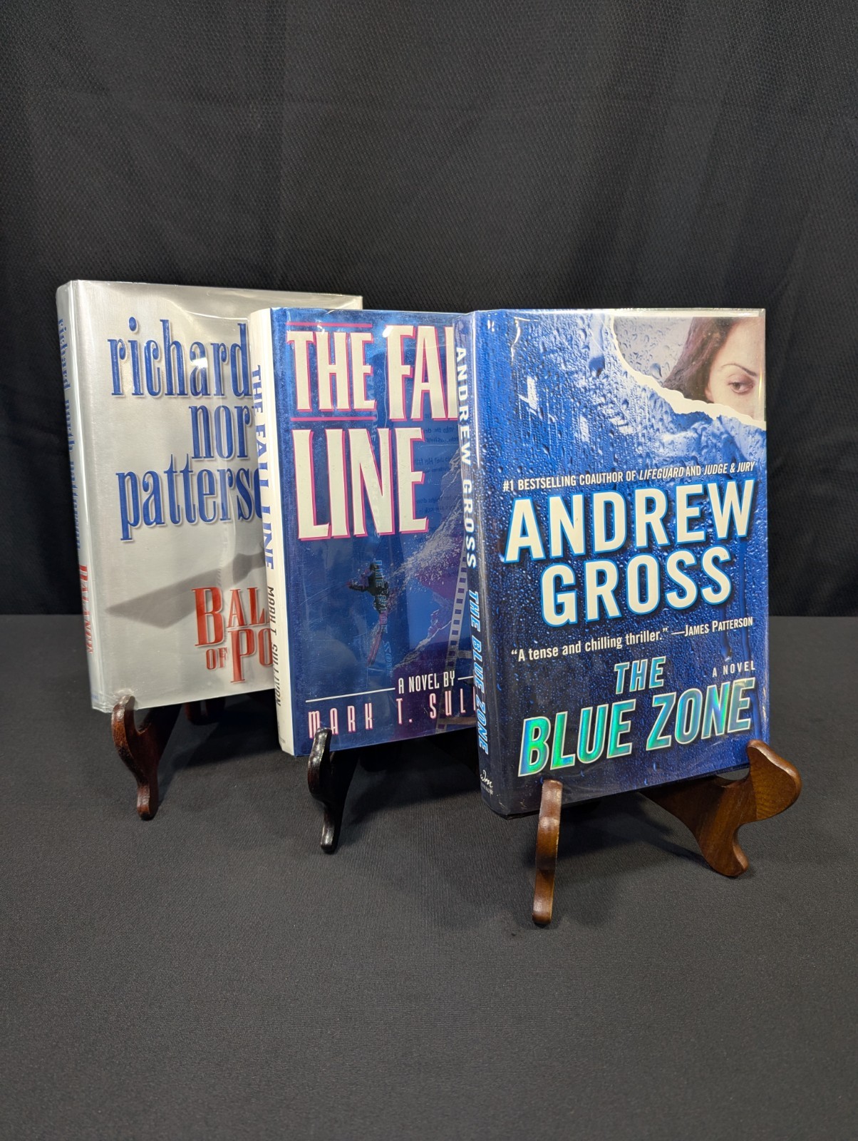Signed Thriller Mystery Book Lot Mark T Sullivan Richard Patterson Andrew Gross