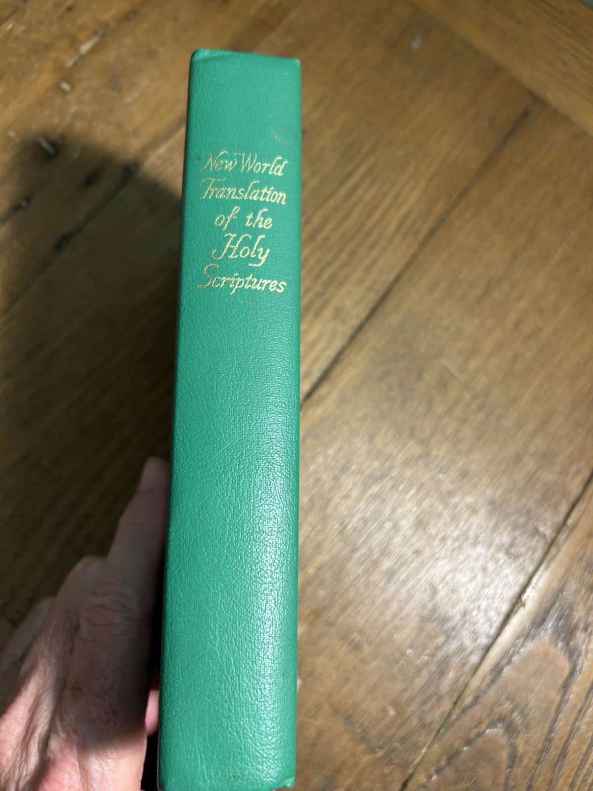 New World Translation of the Holy Scriptures Bible green HC ©1961 1st Edition
