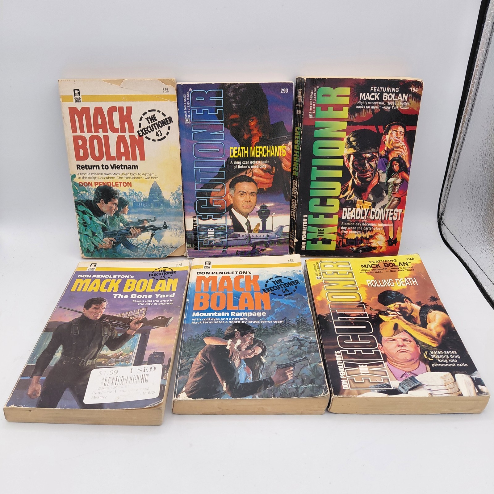 Lot of 16 Vintage The Executioner PB Books Don Pendleton