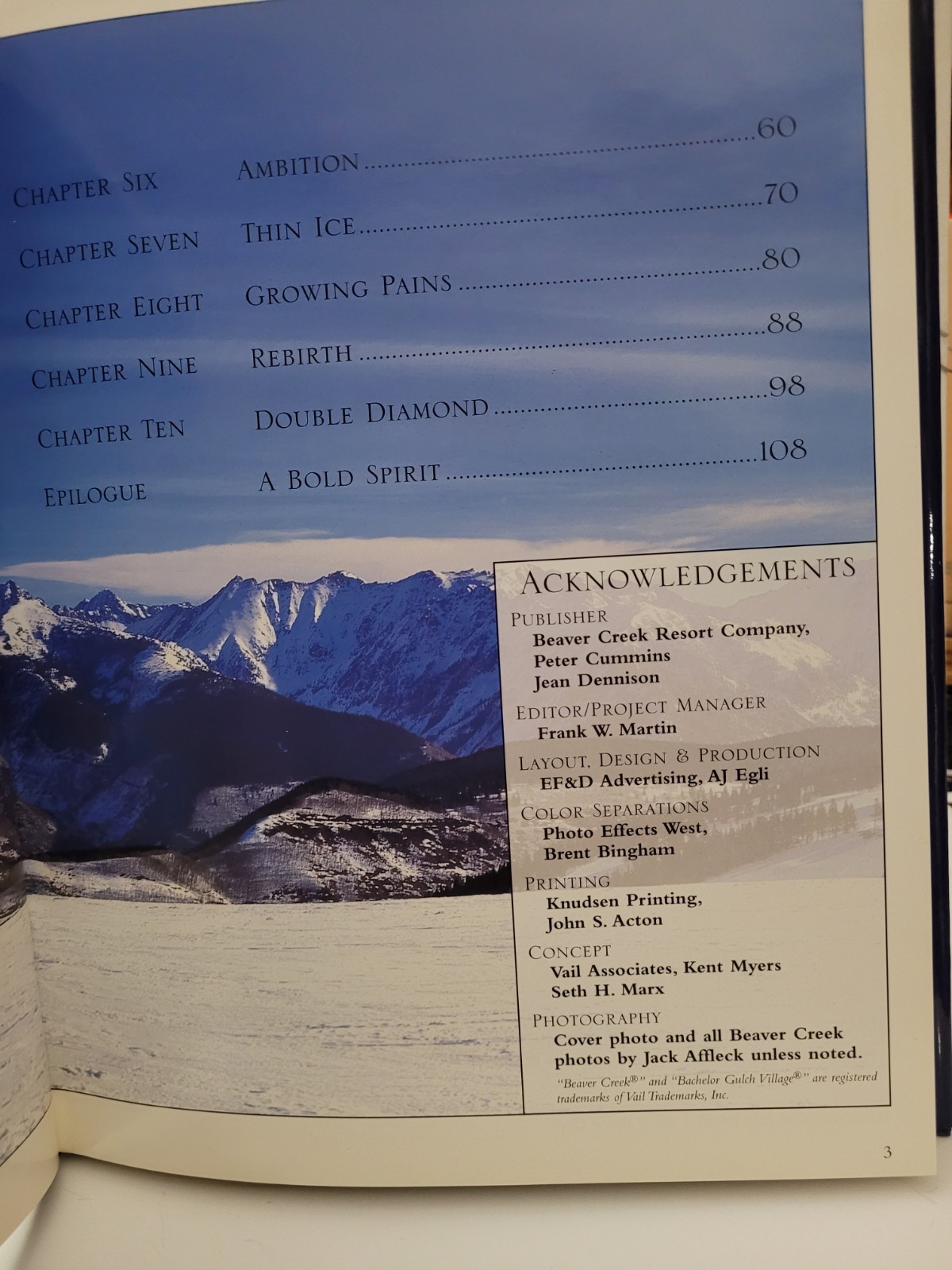 New Mountain Vision The Making of Beaver Creek by Seth Marx Rare 112 Pages