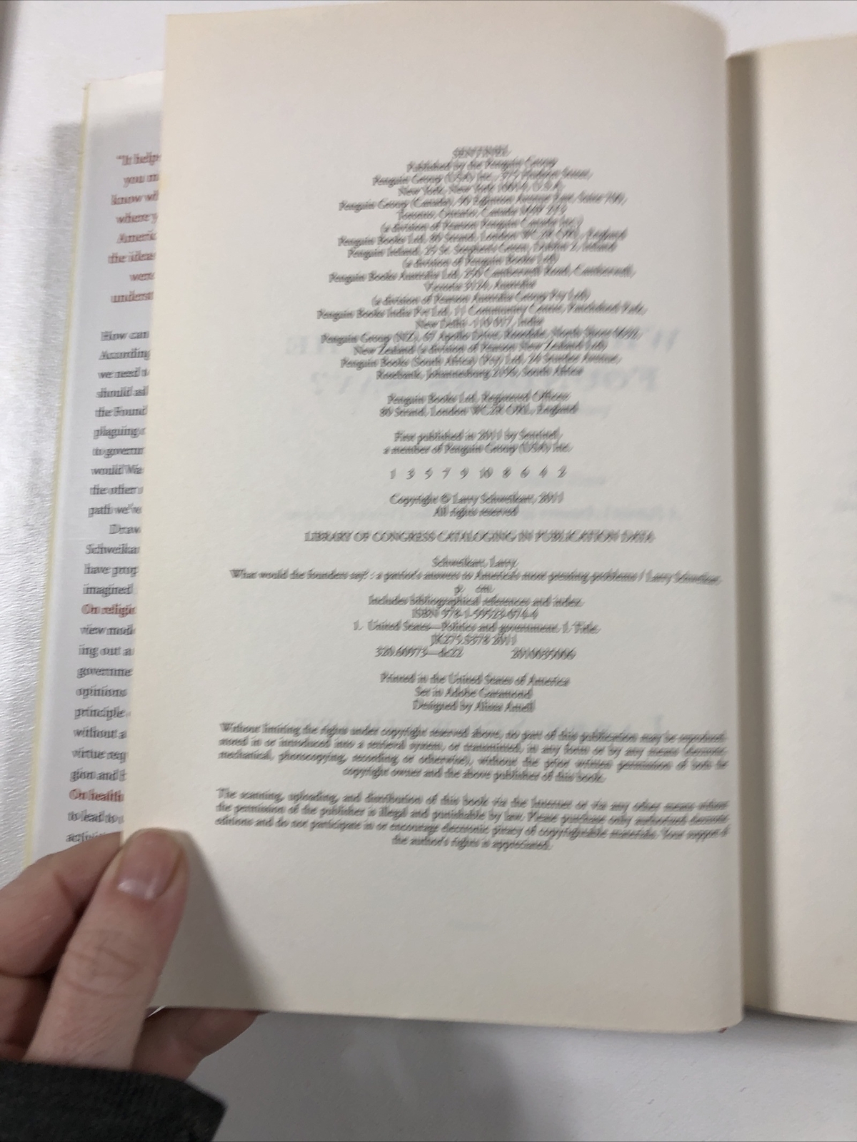 What Would the Founders Say? – Larry Schweikart (Hardcover, 2011, DJ)
