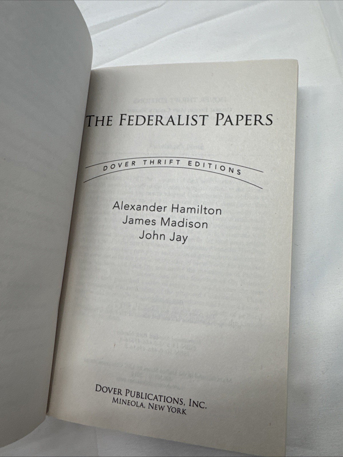 Lot of 2 Declaration of Independence w Short Biographies & The Federalist Papers