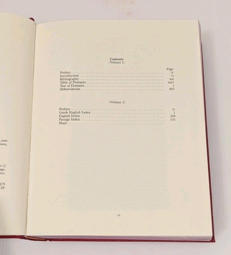 Greek-English Lexicon of the New Testament Based on Semantic Domains, Volume 1