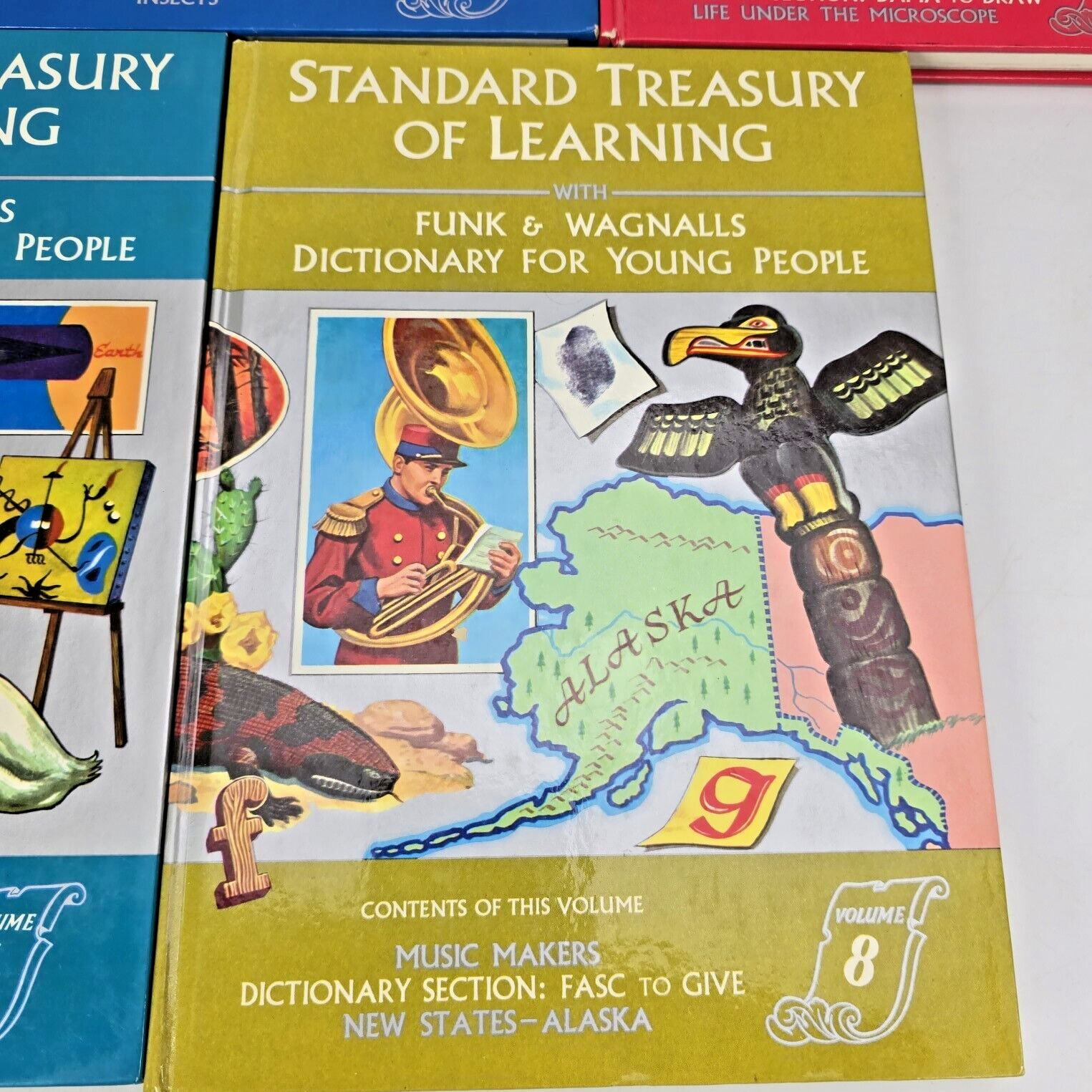 Funk And Wagnalls Standard Treasury of Learning Dictionary Animals More 5 Books