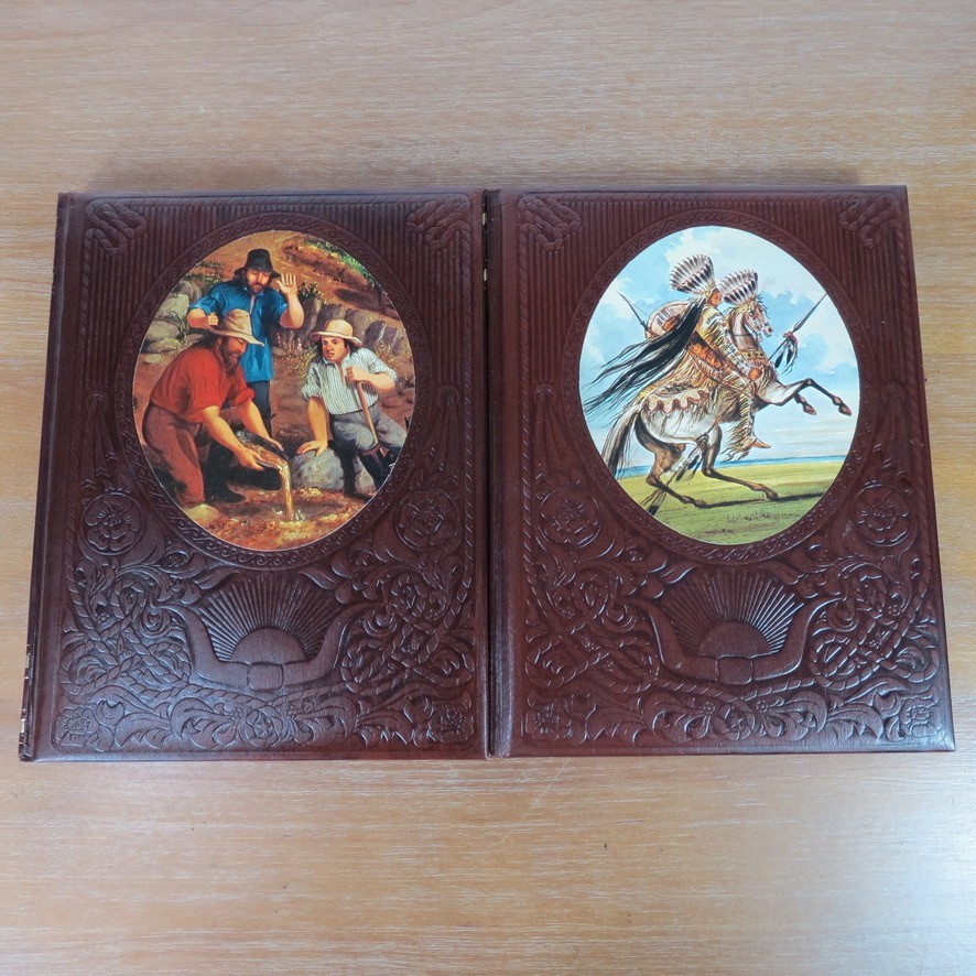 The Old West Series 8 Books Leatherette Covers Time Life Western Cowboy Indian