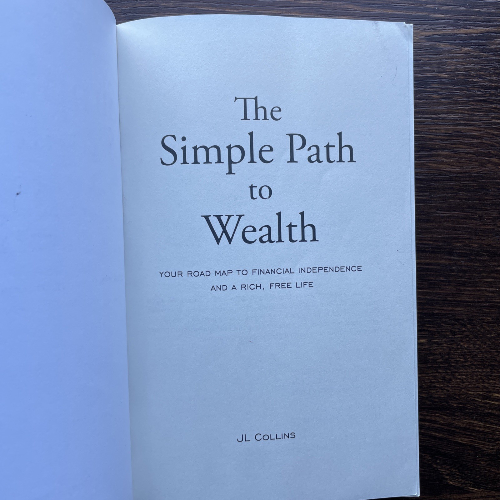 The Simple Path to Wealth Paperback JL Collins Investment Personal Finance Book