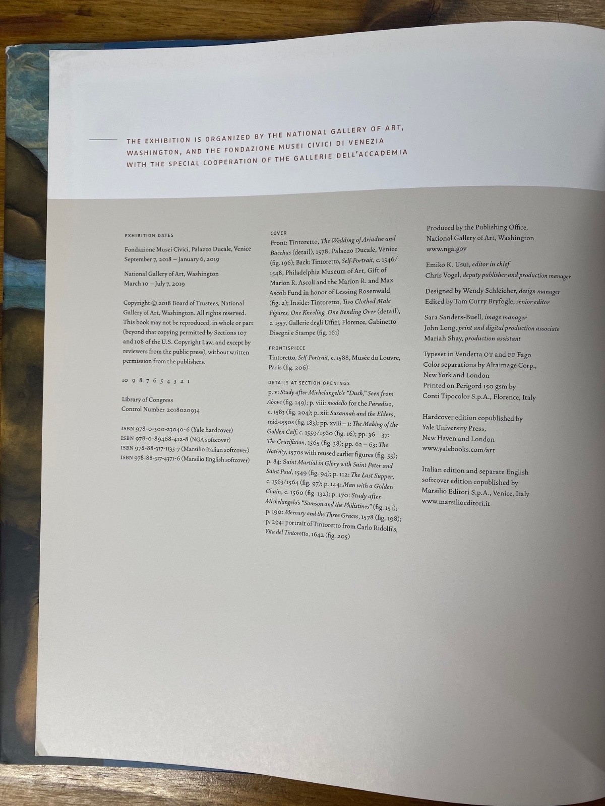 Tintoretto Artist of Renaissance Venice Echols Ilchman Nat’l Gallery of Art 2019