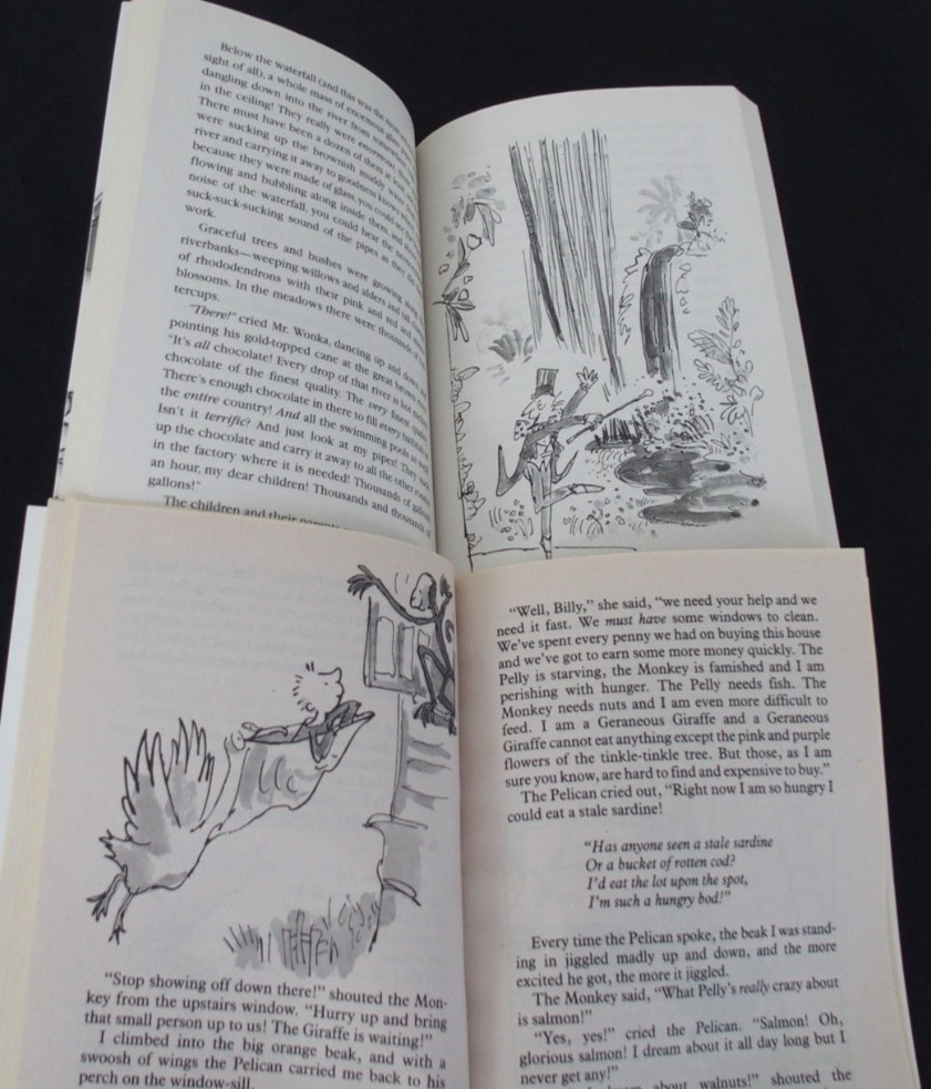 Roald Dahl Book LOT BFG Charlie Chocolate Factory Magic chapter summer reading