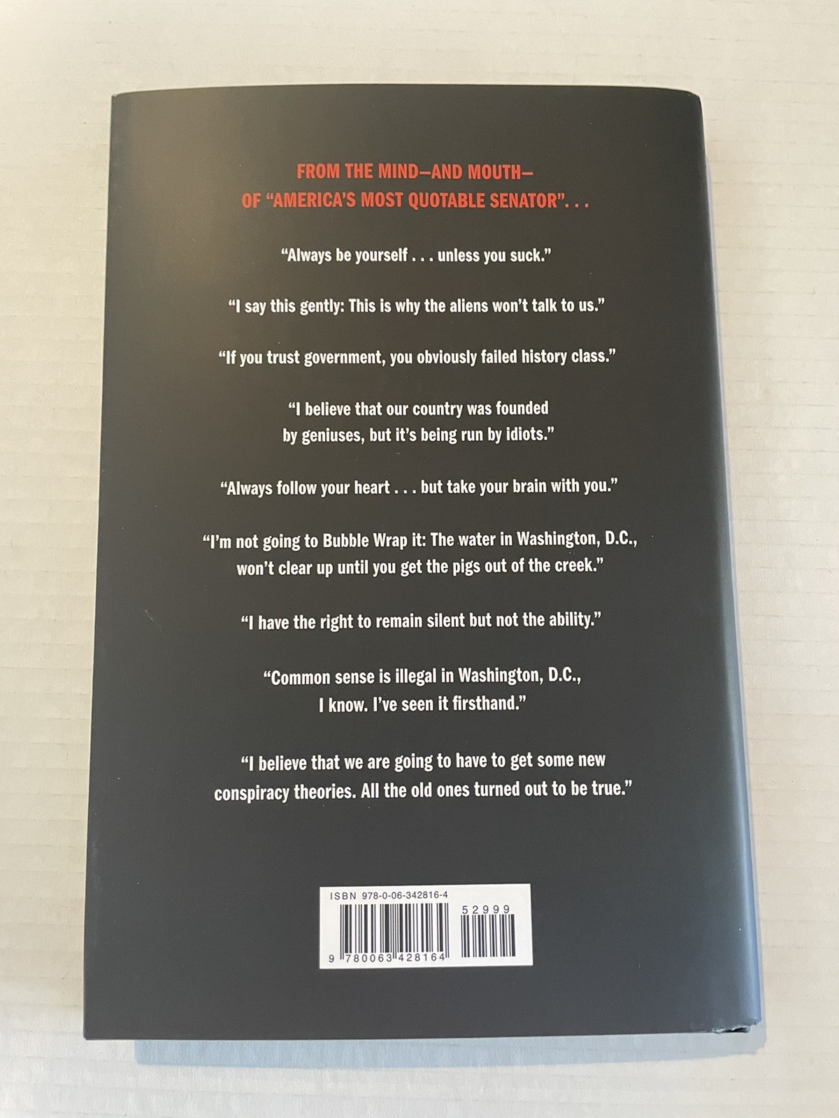 How to Test Negative for Stupid : And Why Washington Never Will, Hardcover by…