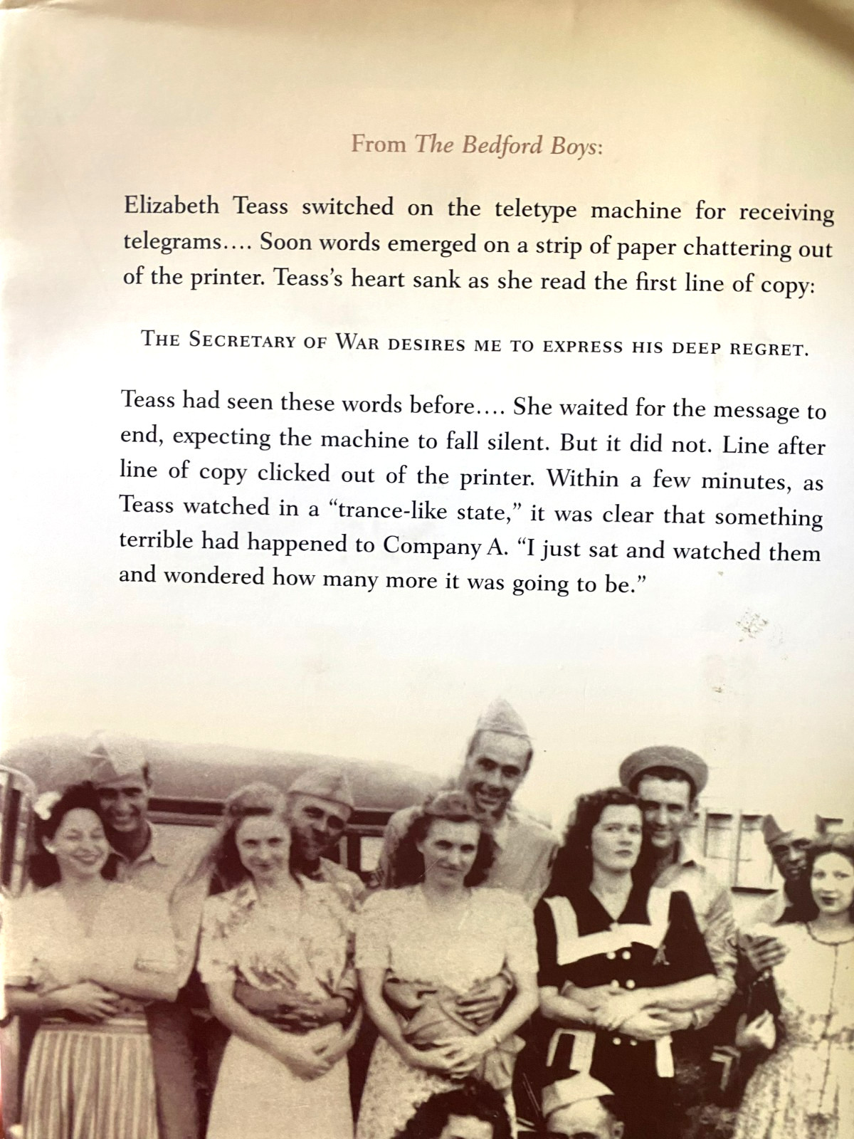 RARE! Bedford Boys: One American Town’s Ultimate D-Day Sacrifice by Alex Kershaw