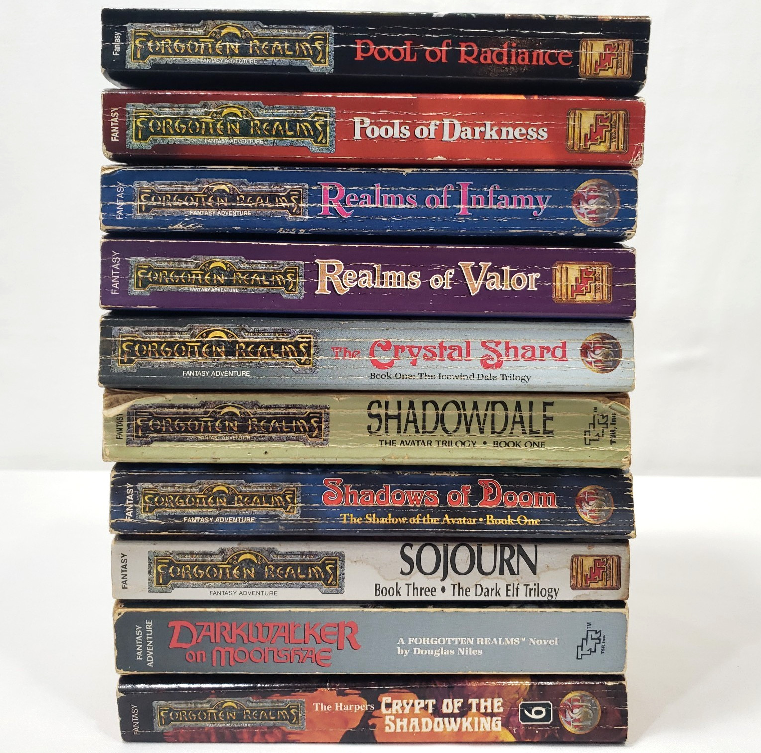 Forgotten Realms Books Lot 10 Vintage Novels TSR Legend Of Drizzt R A Salvatore