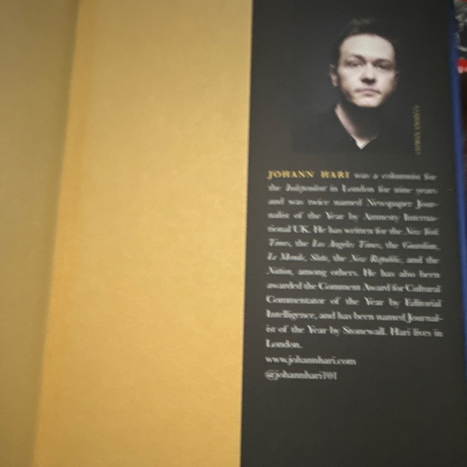 Chasing the Scream War on Drugs Johann Hari Hardcover 2015 Bloomsbury