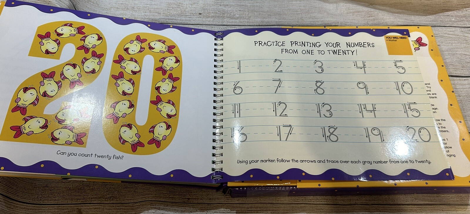 Now I Know My 1,2,3’s Spiral Bound Count Match Add Workbook Set Nora Gaydos TbB7