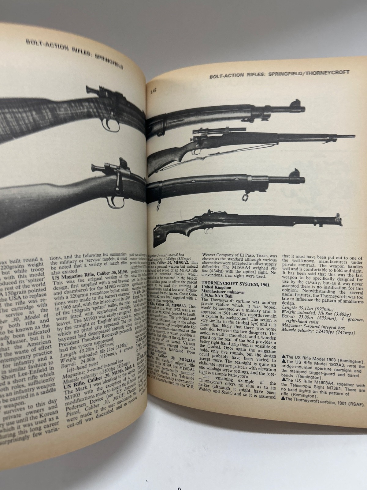 Vintage Firearms paperback book“Military Small Arms of 20th Century“ 1973