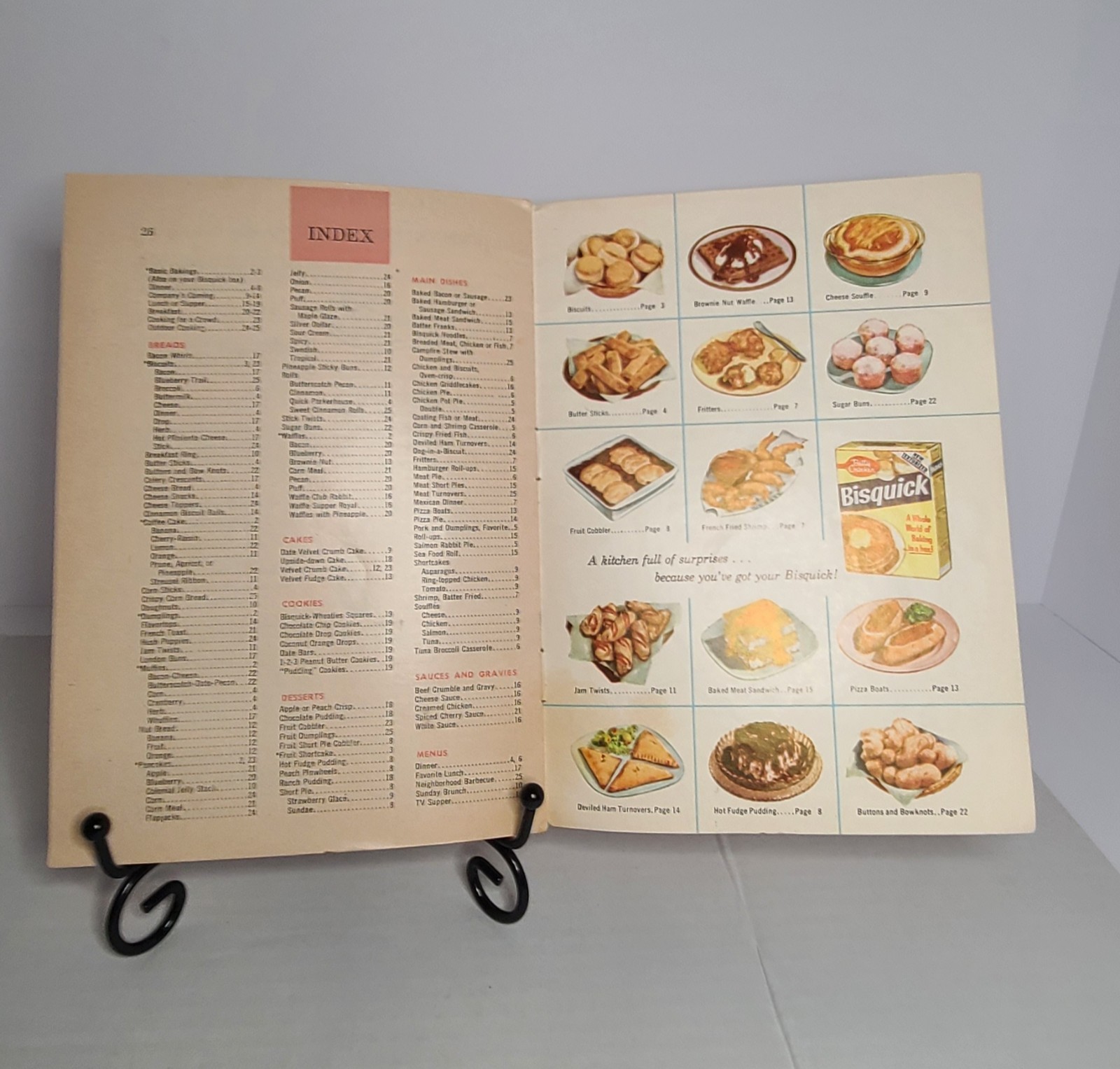 Betty Crocker’s Bisquick Cook Book 157 Recipes and Ideas Vintage 1956-26 pages