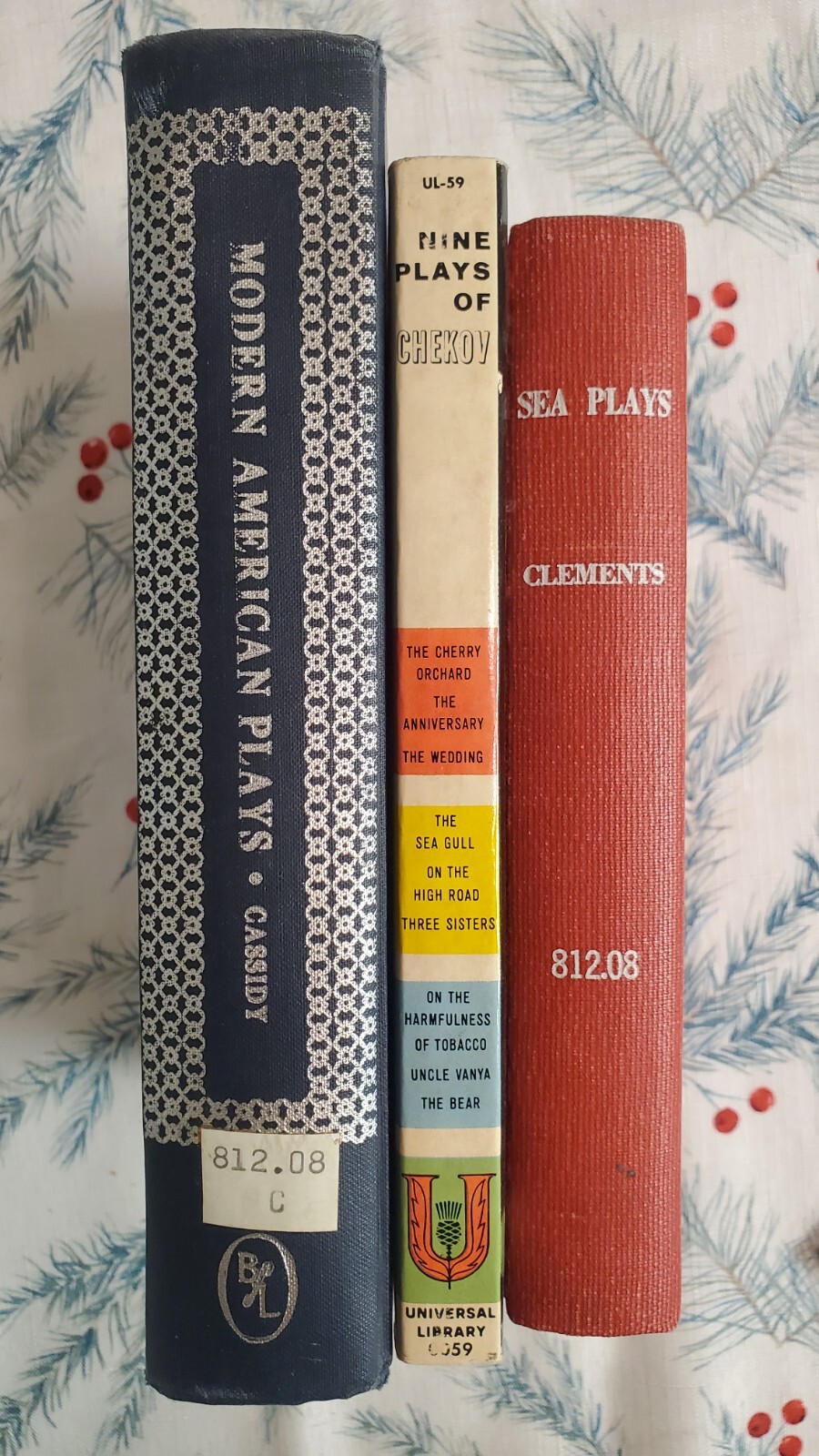 Vintage Drama Books Acts Plays Lot Of 6 Kessler, Ives, Chekov, Cristofer, etc
