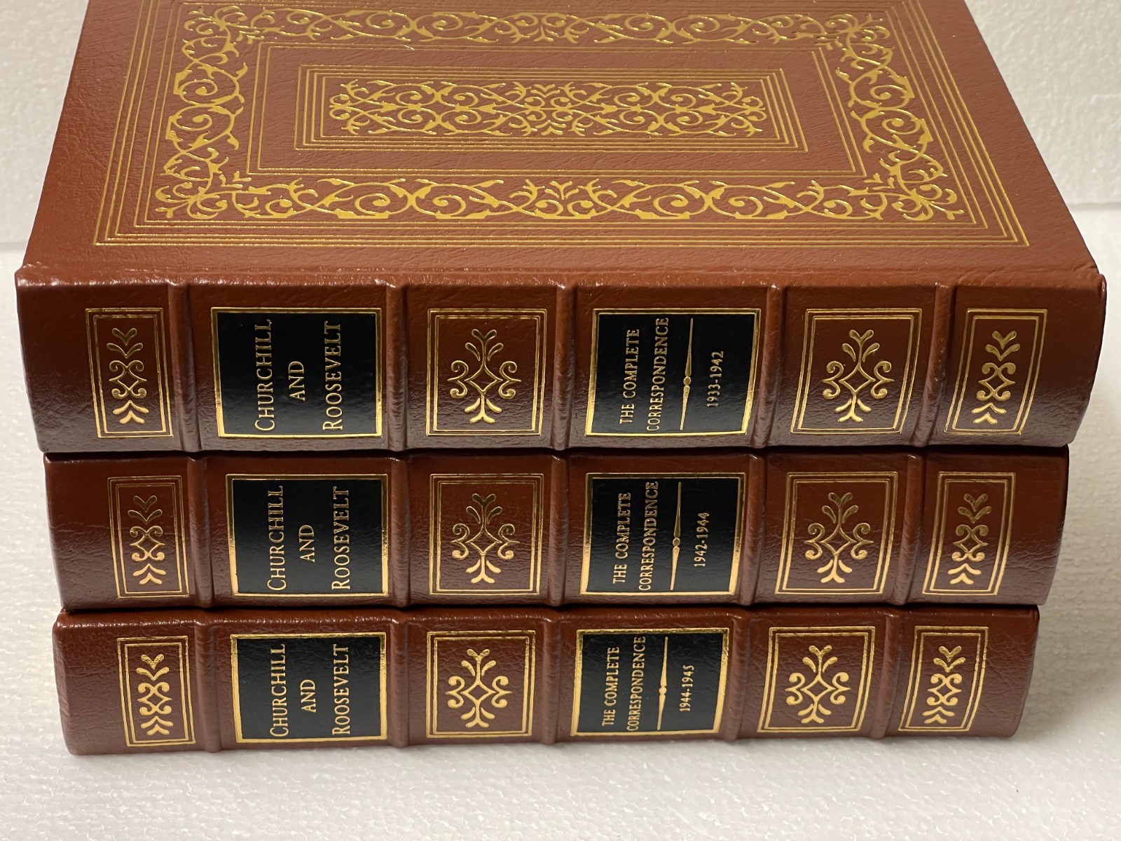 Easton Press Churchill & Roosevelt /Complete Correspondence Full Leather 1933-45