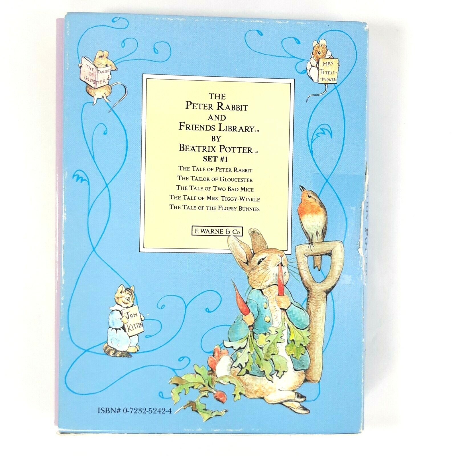 Peter Rabbit and Friends Library 10 Children Book Set 1993 Beatrix Potter Warne