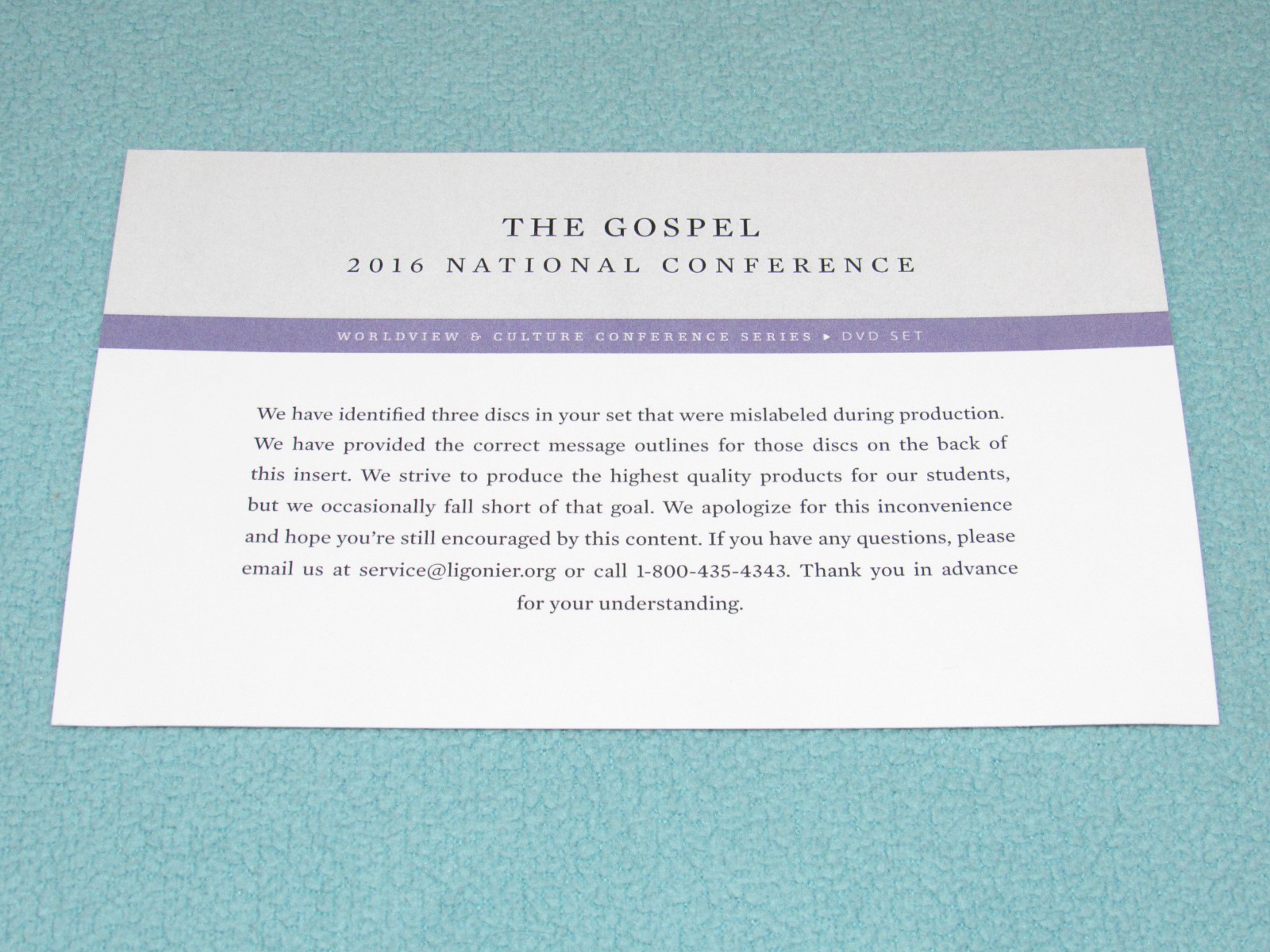 GOSPEL: 2016 NATIONAL CONFERENCE by Ligonier Ministries (2016, DVD, 5-Disc Set)