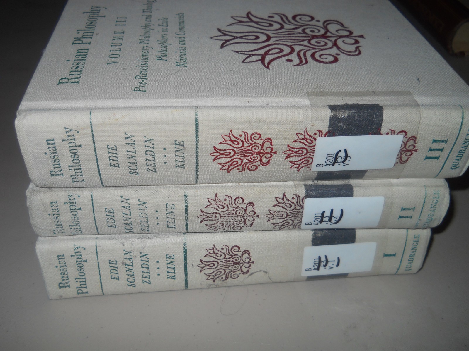 Russian Philosophy 3 Volume Set Nihilists Slavophiles Marxists Communists AZ