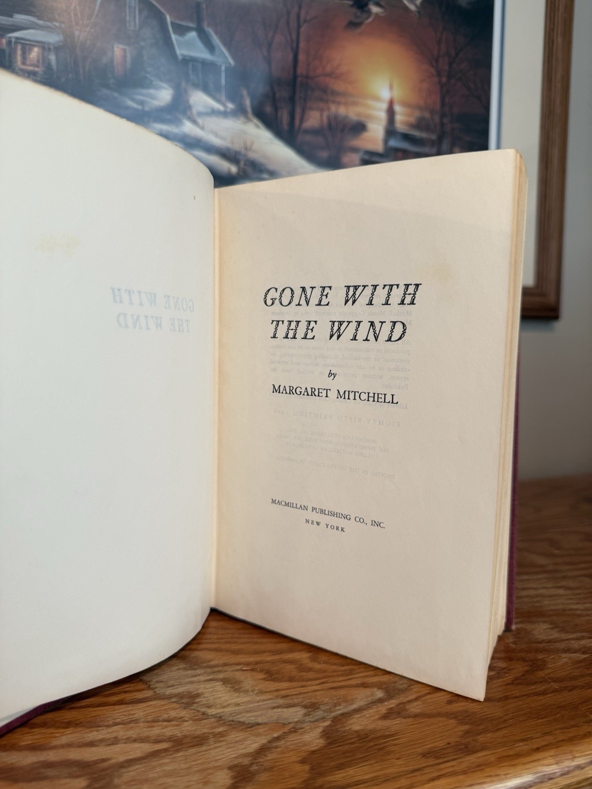 Gone with the Wind – Margaret Mitchell Vintage HC 1976 Macmillan 85th Printing