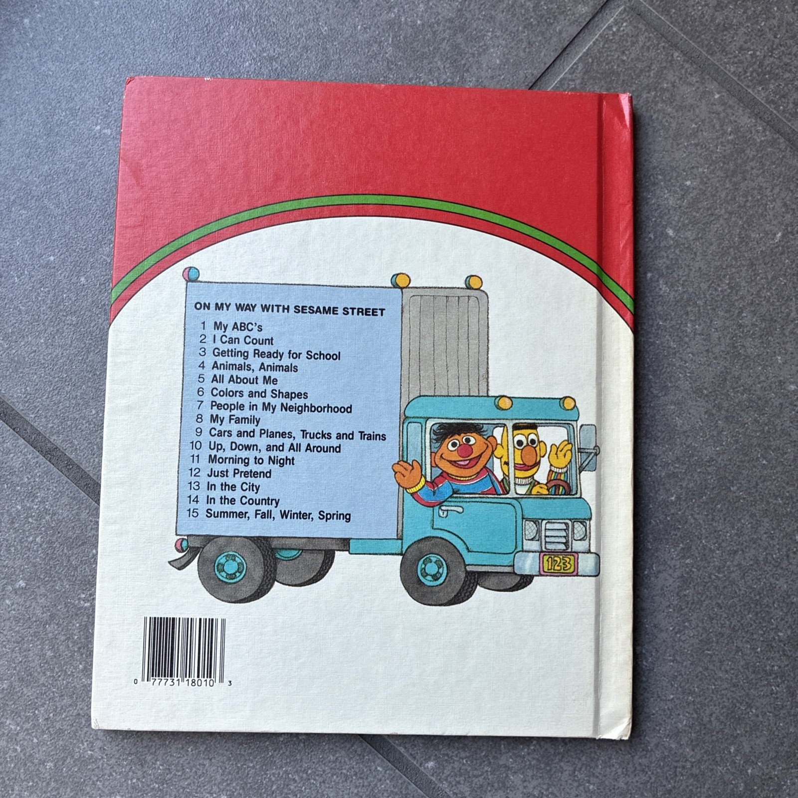 On My Way With Sesame Street, Vol. 1, 2, 6 And 10; Vintage Hardcover 1989
