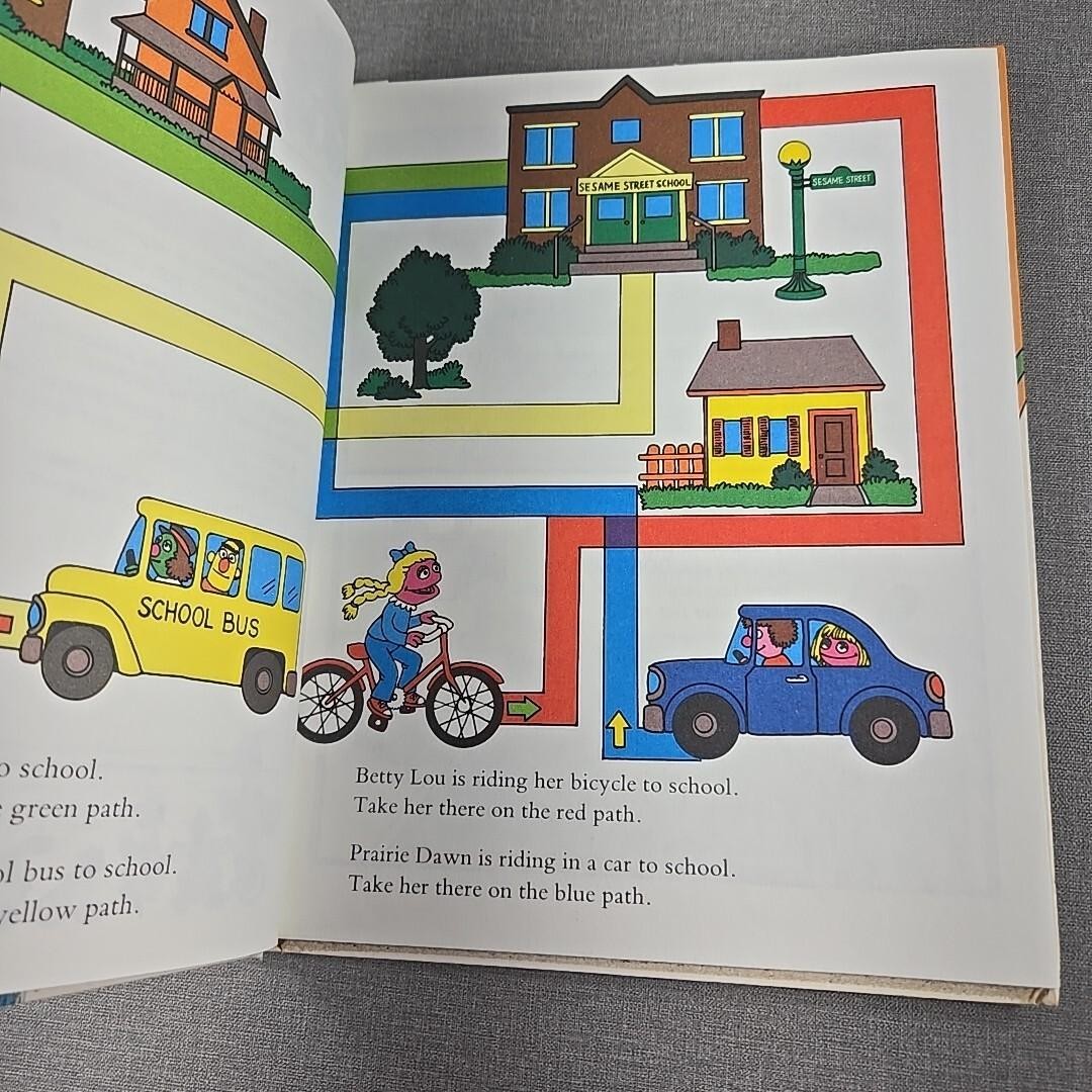 On My Way With Sesame Street Vol 3 Getting Ready For School 1989 Hardcover Book