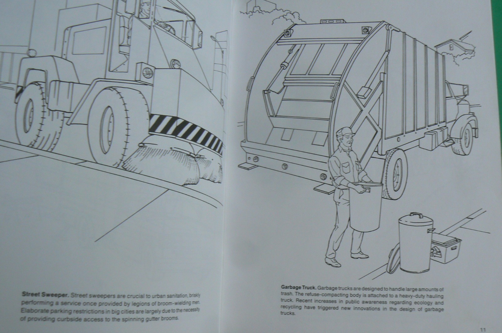 TRUCKS Coloring Book, Steven Petruccio, Dover 1995 BRAND NEW! 32-pages