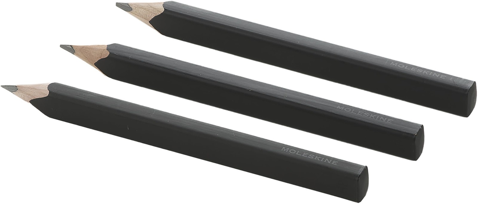 Moleskine Classic Wood Pencils 2B and HB Lead, 1 Count (Pack of 1), Black