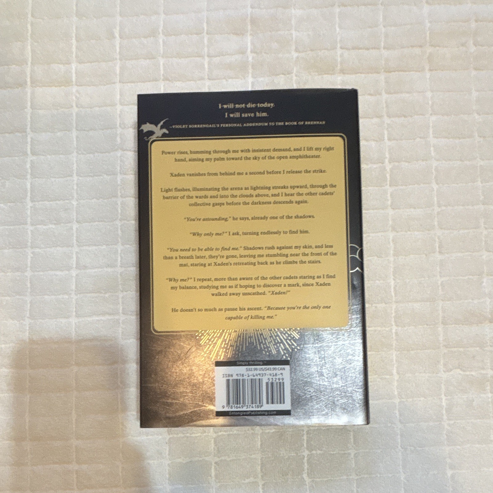 Rebecca Yarros Onyx Storm (The Empyrean Ser.) Hardcover Deluxe Edition