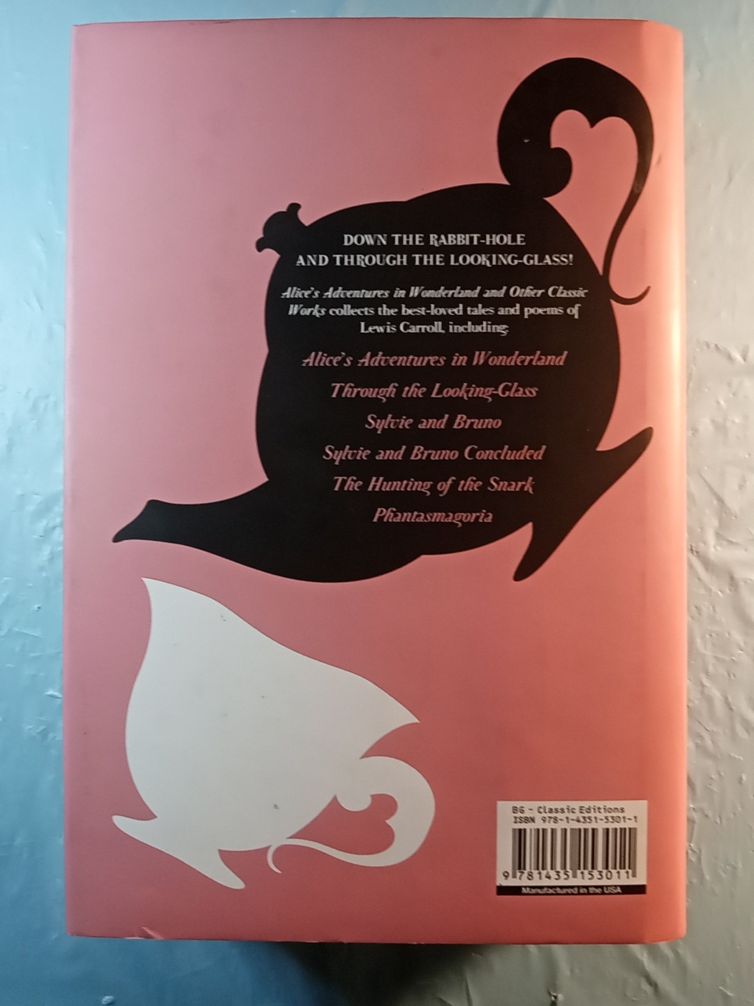 ALICE’S ADVENTURES IN WONDERLAND Lewis Carroll Illustrated 2014 Fall River Pink