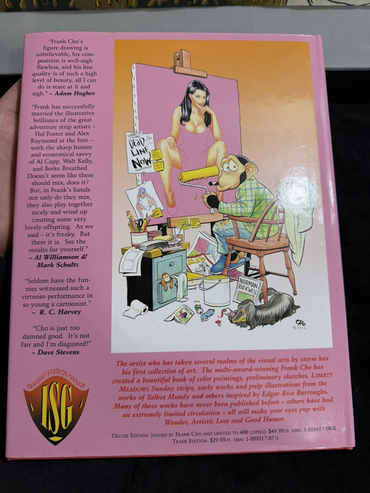Frank Cho Illustrator, 2000, Hardcover, Regular Edition With Dust Jacket